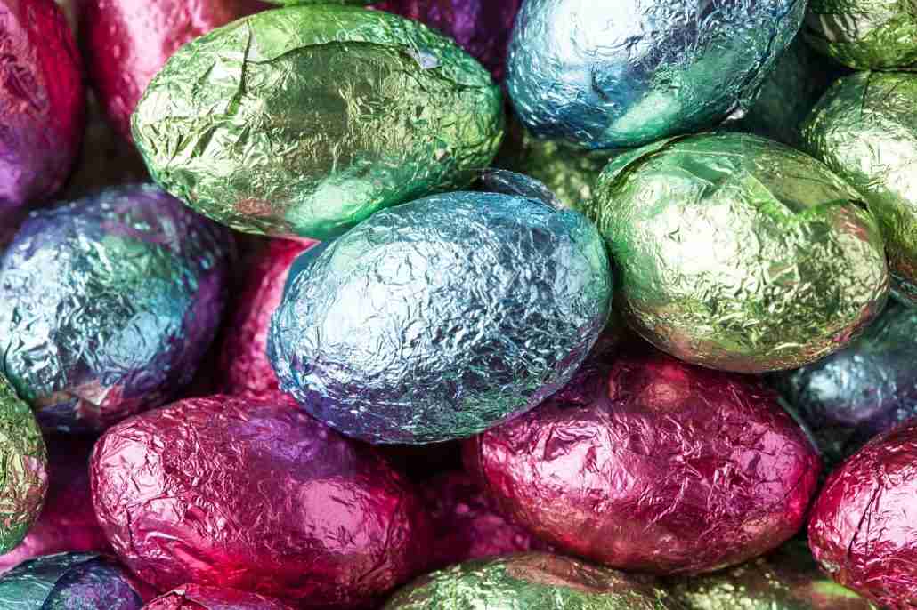 Colorful Chocolate Easter Egg Candy